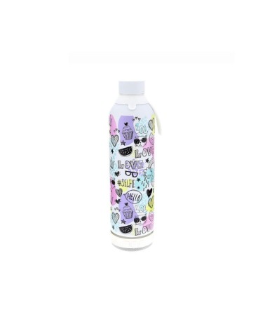 BOTELLA 600ML CON ALTAVOZ HELLO GIRL