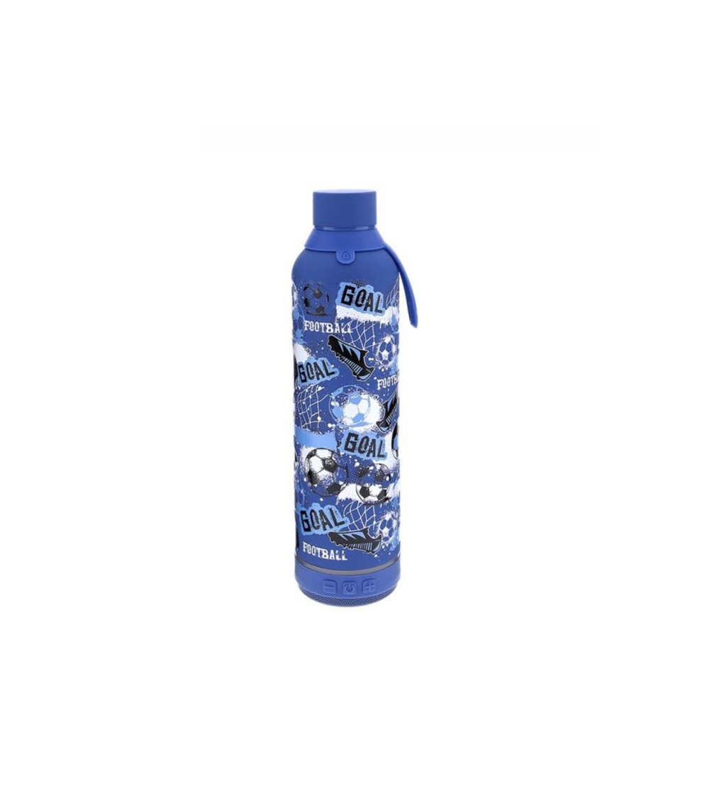 BOTELLA 600ML CON ALTAVOZ FUTBOL