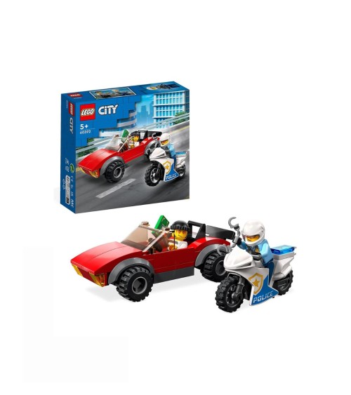 LEGO CITY MOTO DE POLICIA Y COCHE FUGA