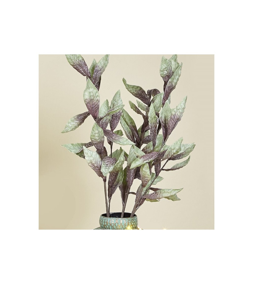 RAMA HOJAS VDE/MORADO 106CM