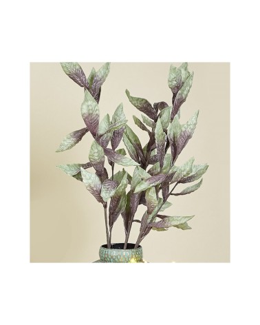 RAMA HOJAS VDE/MORADO 106CM