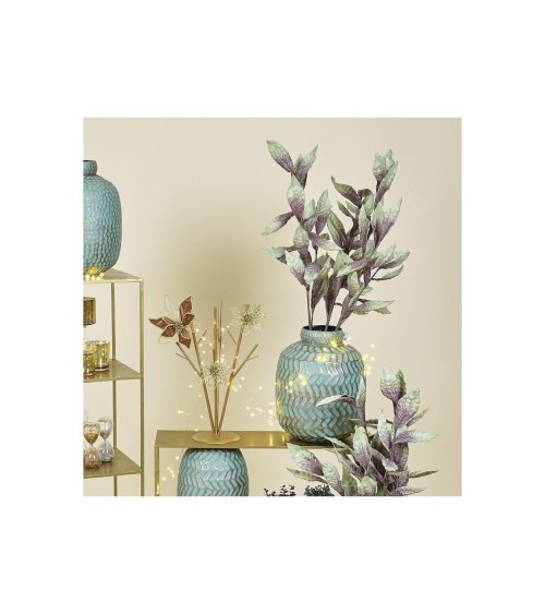 RAMA HOJAS VDE/MORADO 106CM
