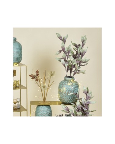 RAMA HOJAS VDE/MORADO 106CM