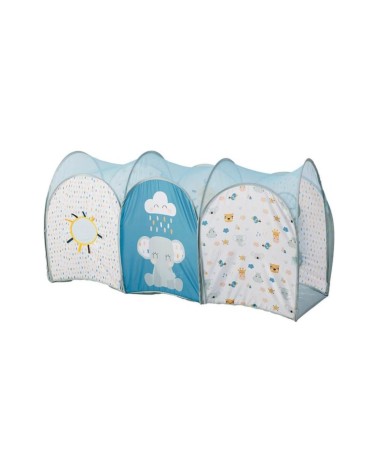 TUNEL DE GATEO PARA BEBÉS CON 3 BOLAS