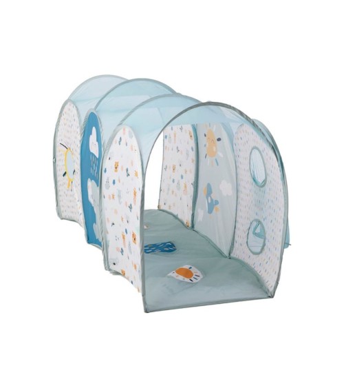 TUNEL DE GATEO PARA BEBÉS CON 3 BOLAS