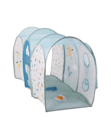 TUNEL DE GATEO PARA BEBÉS CON 3 BOLAS