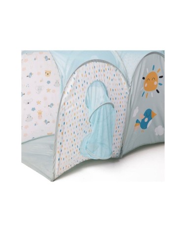 TUNEL DE GATEO PARA BEBÉS CON 3 BOLAS