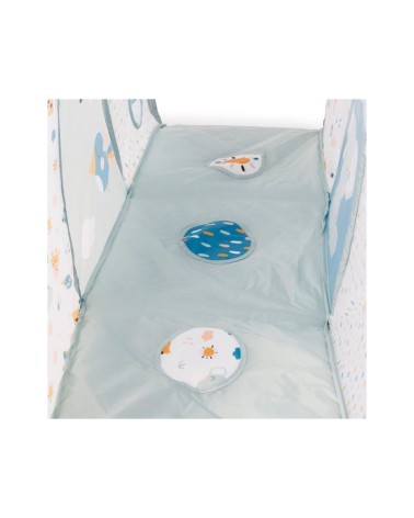 TUNEL DE GATEO PARA BEBÉS CON 3 BOLAS