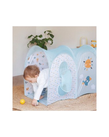 TUNEL DE GATEO PARA BEBÉS CON 3 BOLAS