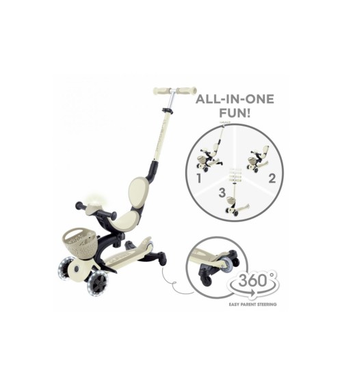 PATINETE GO UP BABY LIGHTS 360 TAUPE GLOBBER