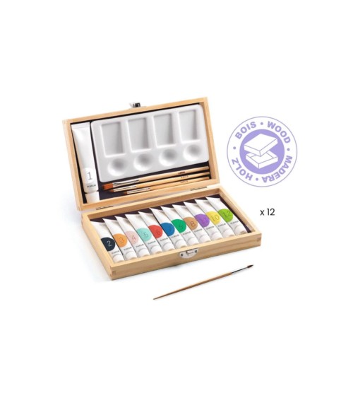 CAJA TEMPERA 12 TUBOS
