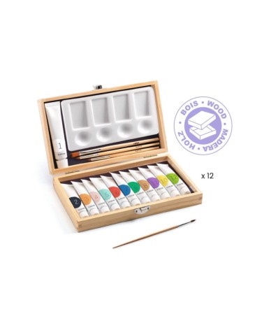 CAJA TEMPERA 12 TUBOS
