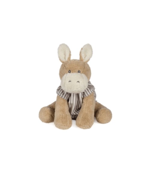 BURRO DE PELUCHE RAYAS DE BOTON