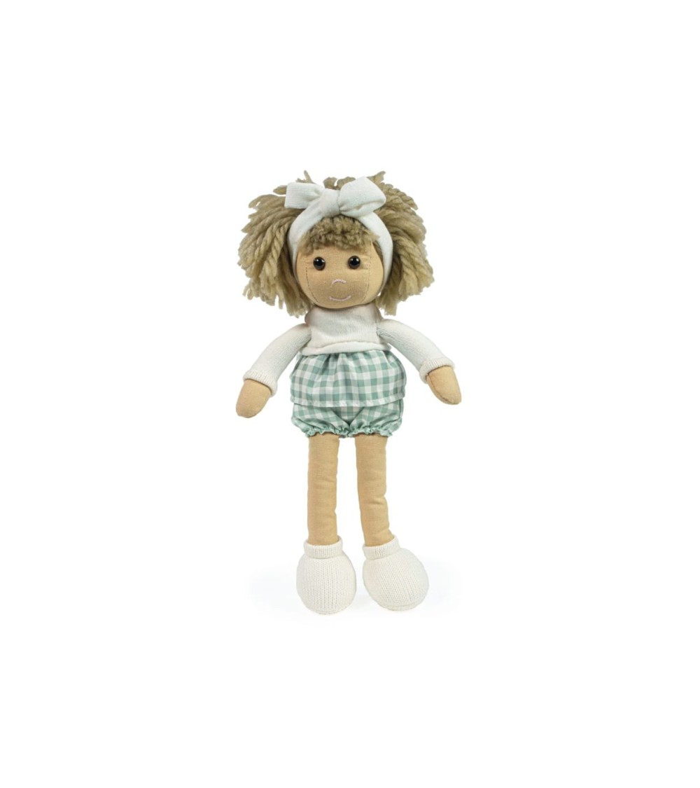 MUÑECA CRIS VICHY VERDE