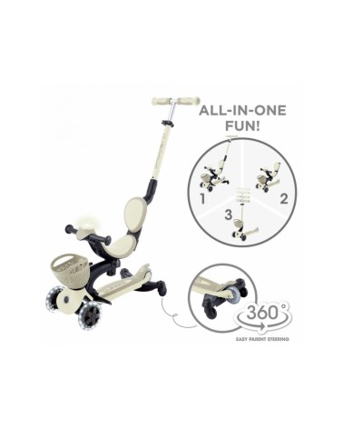 PATINETE GO UP BABY LIGHTS 360 TAUPE GLOBBER