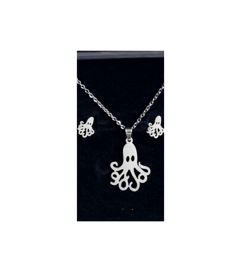 COLGANTE Y PENDIENTES PULPO