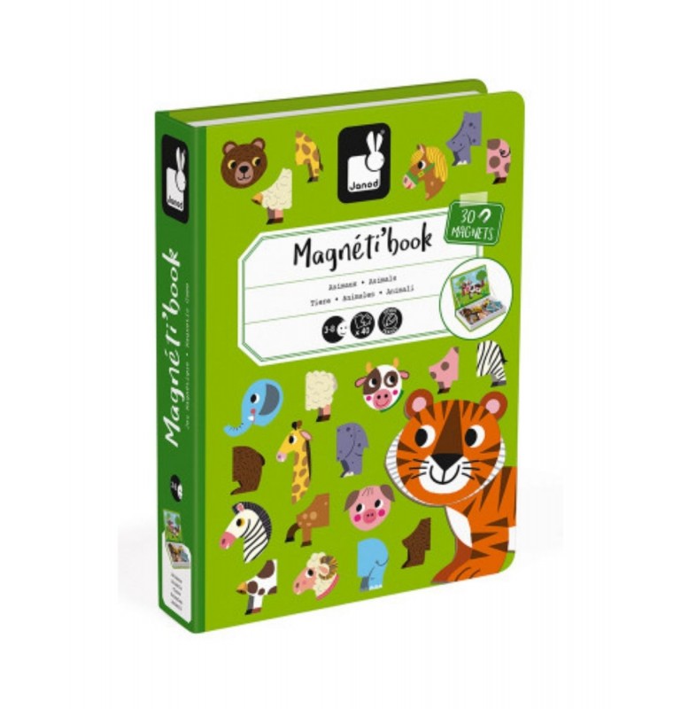 LIBRO MAGNETICO DE ANIMALES 30PZAS. 3/8AÑOS