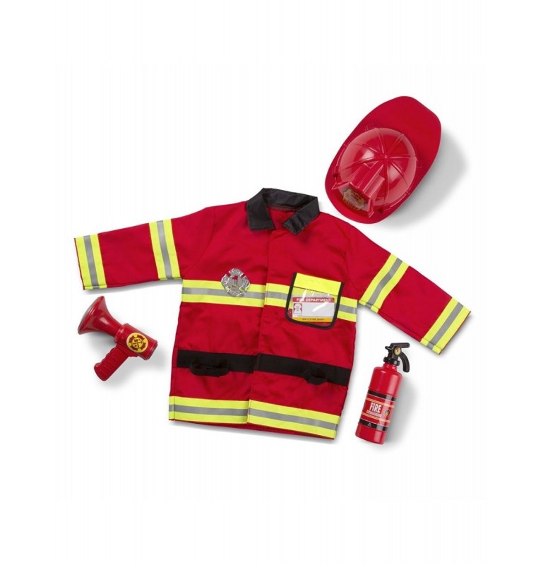DISFRAZ BOMBERO CON COMPLEMENTOS