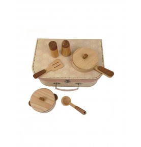 SET COCINA MADERA MALETIN