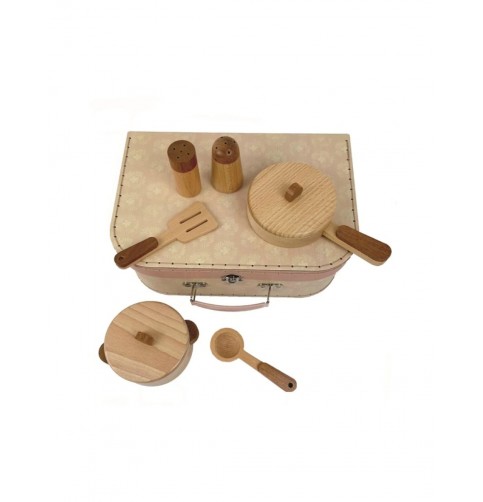 SET COCINA MADERA MALETIN